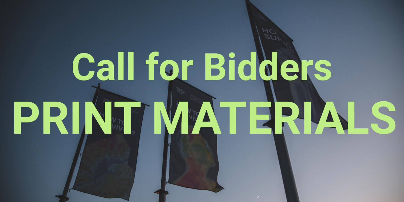 CALL FOR BIDDERS: Printing Materials